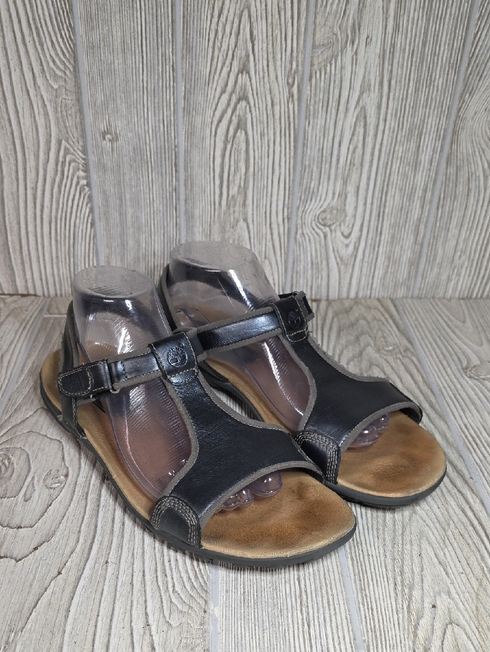Timberland Earthkeepers Belgrade Leather T Strap Adjustable Sandals Womens 10